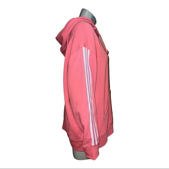 Adidas Loungewear Pink Adicolor 3D Trefoil Oversized Women's Hoodie Medium NWT - Picture 6 of 8